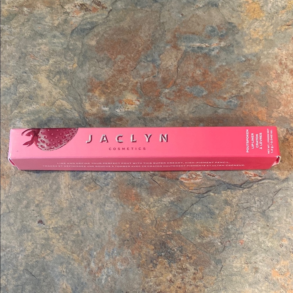 Jaclyn Cosemetucs Pourspoken Lip Liner Crayon - Strawberry Pink NIB